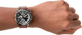 Fossil FS5855 Bronson Chronograph Men’s Watch – Grey Dial with Brown Leather Strap