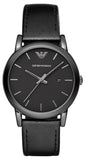 Emporio Armani AR1732 Classic Men's Watch – Black Dial & Black Leather Strap