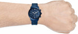 Fossil FS5826 Neutra Chronograph Men’s Watch – Blue Dial with Blue Steel Strap