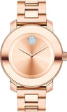 Movado 3600335 Bold Quartz Women's Watch – Rose Gold Dial & Rose Gold Steel Strap