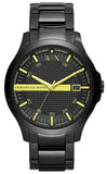 Armani Exchange Hampton AX2407 Men's Watch – Sleek Black Dial with Black Stainless Steel Bracelet