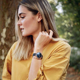 Daniel Wellington DW00100307 Petite Ashfield Women’s Watch – Black Dial with Matte Black Mesh Strap