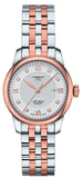Tissot T006.207.22.036.00 Le Locle Lady Automatic Diamonds Women's Watch – Silver Dial & Two-Tone Steel Strap