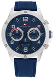 Tommy Hilfiger 1792027 Blaze Chronograph Men's Watch – Blue Dial & Blue Rubber Strap