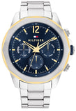 Tommy Hilfiger 1792059 Lars Chronograph Men's Watch – Blue Dial & Silver Steel Bracelet