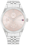 Tommy Hilfiger 1782590 Monica Multifunction Chronograph Women's Watch – Pink Dial & Silver Steel Strap