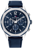 Tommy Hilfiger 1792063 Lars Chronograph Men's Watch – Blue Dial & Blue Leather Strap