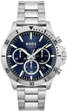 Hugo Boss 1514069 Troper Chronograph Men's Watch – Blue Dial & Silver Steel Strap