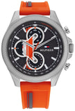 Tommy Hilfiger 1792084 Clark Chronograph Men's Watch – Grey Dial & Orange Rubber Strap
