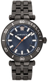 Versace VEZ300621 Greca Sport Quartz Men's Watch – Black Dial & Black Steel Strap
