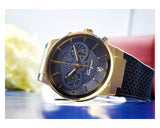 Salvatore Ferragamo Sapphire Chrono Blue Dial Blue Silicone Strap Watch for Men - SFME00221