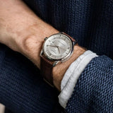 Tissot Luxury Powermatic 80 Silver Dial Brown Leather Strap Watch For Men - T086.407.16.037.00