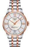 Tissot T099.207.22.118.02 Chemin des Tourelles Powermatic 80 Automatic Women's Watch – Silver Dial & Two-Tone Steel Bracelet