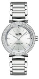 Coach 14502194 Sports Quartz Women's Watch – Silver Dial with Crystals & Silver Steel Bracelet