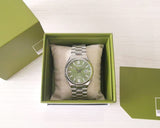 Citizen x Pantone NJ0158-89Z Men's Automatic Watch – Peaceful Green Dial with Silver Steel Strap
