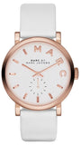 Marc Jacobs MBM1284 Baker Quartz Women’s Watch – White Dial & White Leather Strap
