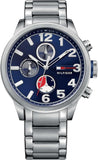 Tommy Hilfiger 1791242 Jackson Chronograph Men's Watch – Blue Dial & Silver Steel Bracelet