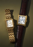 Fossil ES5220 Raquel Women’s Watch – White Dial with Gold-Tone Stainless Steel Strap & Date Display