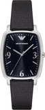 Emporio Armani AR2490 Epsilon Quartz Men's Watch – Black Dial & Black Leather Strap