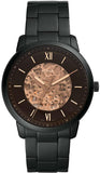 Fossil ME3183 Neutra Automatic Skeleton Men’s Watch – Black Dial with Black Stainless Steel Strap