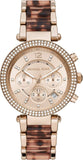 Michael Kors MK6832 Parker Chronograph Women's Watch – Rose Gold Dial & Two-Tone Steel Bracelet