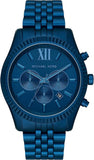 Michael Kors MK8791 Lexington Chronograph Men's Watch – Blue Dial & Blue Steel Bracelet