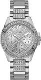 Guess W1156L1 Frontier Diamonds Women's Watch – Silver Dial & Silver Steel Strap