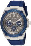 Guess W1049G1 Legacy Men's Watch – Grey Dial & Blue Silicone Strap