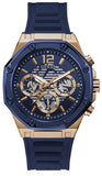 Guess GW0263G2 Momentum Chronograph Men's Watch – Blue Dial & Blue Rubber Strap
