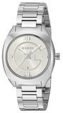 Gucci YA142502 GG2570 Women's Watch – White Dial & Silver Steel Bracelet