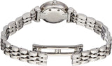 Emporio Armani Gianni T Bar Quartz Silver Dial Silver Steel Strap Watch For Women - AR1935