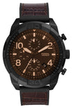 Fossil FS5713 Bronson Chronograph Men's Watch – Brown Dial & Brown Leather Strap