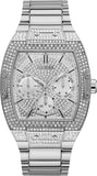 Guess GW0094G1 Phoenix Men's Watch – Silver Dial & Silver Steel Strap with Multifunction Crystals