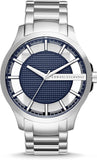 Armani Exchange Hampton AX2178 Men's Chronograph Watch – Blue Dial with Silver Stainless Steel Bracelet