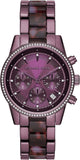 Michael Kors MK6720 Ritz Chronograph Quartz Women's Watch – Purple Dial & Purple Steel Bracelet