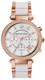 Michael Kors MK5774 Parker Women's Watch – White Dial & Two-Tone Steel Bracelet