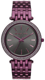 Michael Kors MK3554 Darci Women's Watch – Black Dial & Purple Steel Bracelet