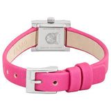 Gucci G-Frame Square Fuchsia Mother of Pearl Dial Fuchsia Leather Strap Watch For Women - YA128533