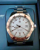 Tag Heuer Aquaracer Quartz White Dial Silver Strap Watch for Men - WAY1150.BD0911
