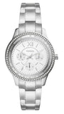 Fossil ES5108 Stella Sport Multifunction Women’s Watch – Silver Dial with Silver Steel Strap
