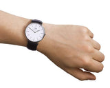 Daniel Wellington Classic Sheffield DW00100020 Men's Watch – White Dial with Black Leather Strap