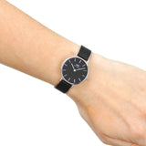 Daniel Wellington DW00100246 Petite Ashfield Women’s Watch – Black Dial with Black Mesh Strap