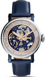 Fossil ME3136 Boyfriend Skeleton Women’s Watch – Blue Dial & Blue Leather Strap