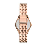 Michael Kors Harlowe Three-Hand Rose Gold Dial Rose Gold Steel Strap Watch for Women - MK4845