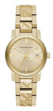 Burberry The City Women's Watch BU9234 with Gold Dial & Gold Steel Strap