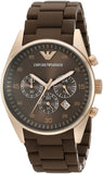Emporio Armani AR5890 Sport Chronograph Men's Watch – Brown Dial & Brown Stainless Steel Strap