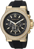 Michael Kors MK8556 Dylan Chronograph Women's Watch – Black Dial & Black Rubber Strap