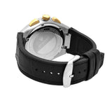 Maserati Triconic Chronograph White Dial Black Leather Strap Watch For Men - R8871639004