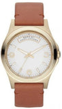 Marc Jacobs MBM1261 Baby Dave Quartz Women’s Watch – White Dial & Brown Leather Strap
