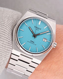 Tissot T137.207.11.351.00 PRX Powermatic 80 Men's Watch – Ice Blue Dial & Silver Steel Strap
